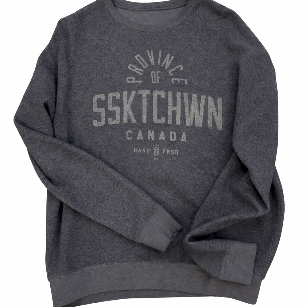 Hardpressed “Provincial of SSKTCHWN” Lightweight Crewneck – Oversized Fit